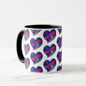Love Wins Inspirational Words Art Heart Tasse (Vorderseite Links)