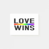 Love Wins - LGBTQ+ Pride  Post-it Klebezettel (Vorderseite)