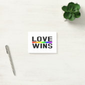 Love Wins - LGBTQ+ Pride Post-it Klebezettel (Büro)