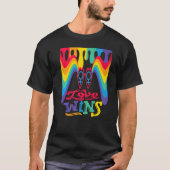 Love Wins Rainbow with Venus Symbol for Lesbian Lo T-Shirt (Vorderseite)