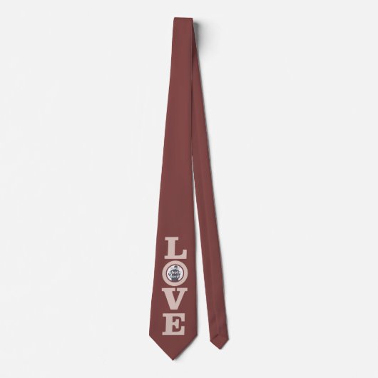 LOVE with YOUR FOTO CUSTOM Krawatte (Vorderseite)