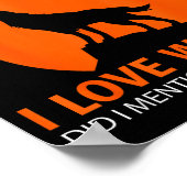 Love Wolves Did I Mention I Love Wolves Funny Poster (Ecke)