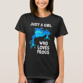 Love Women's Blue Frog T-Shirt (Vorderseite)