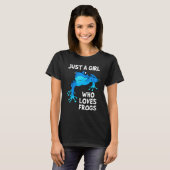 Love Women's Blue Frog T-Shirt (Vorne ganz)