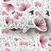 Love Word Blume Notebook | Die Aufkleber