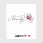 Love Word Blume Notebook | Die Aufkleber (Blatt)