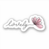 Love Word Blume Notebook | Die Aufkleber (Vorderseite)