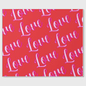 "Love" Wrapping Paper Geschenkpapier (Flach)