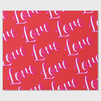 "Love" Wrapping Paper Geschenkpapier