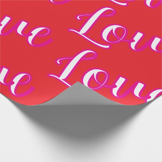 "Love" Wrapping Paper Geschenkpapier (Ecke)