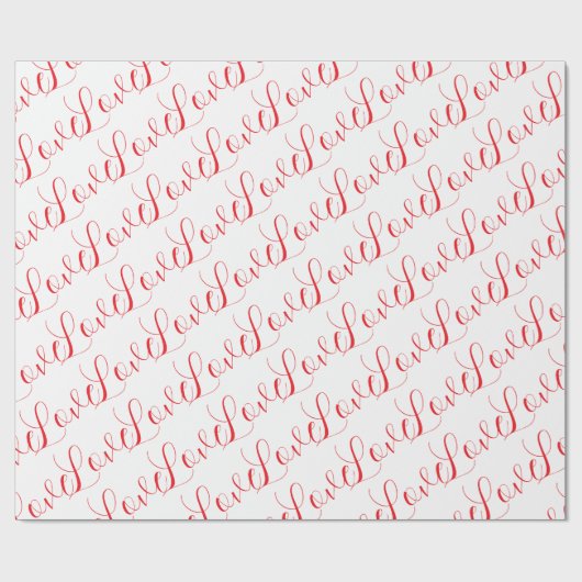 Love Wrapping Paper Geschenkpapier (Flach)