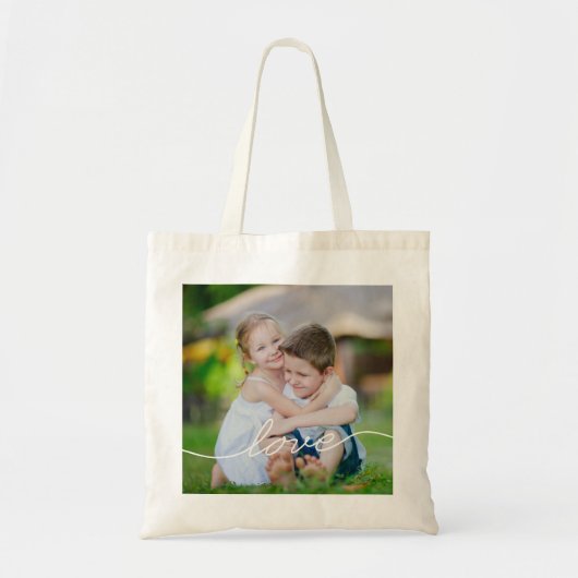 Love Writing Personalized Tote Bag Tragetasche (Vorne)
