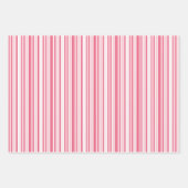 Love Xoxo Heart, lips and stripes pink white Geschenkpapier Set (Vorderseite)