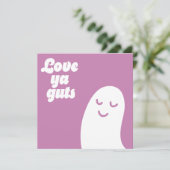 Love ya guts - Probiotic Valentine Feiertagskarte (Stehend Vorderseite)