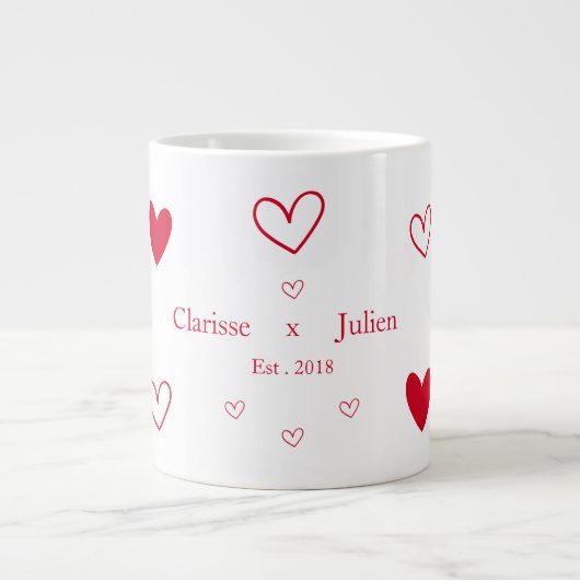 Love you all the life Jumbo-Tasse (Vorderseite)