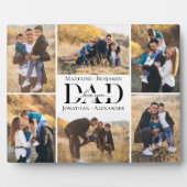 Love You Always Dad Simple Photo Collage Keepsake Fotoplatte (Vorderseite)