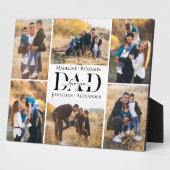 Love You Always Dad Simple Photo Collage Keepsake Fotoplatte (Seite)