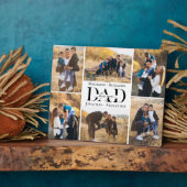 Love You Always Dad Simple Photo Collage Keepsake Fotoplatte (Seite)