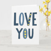 Love You Always Greeting Card Karte (Gelbe Blume)