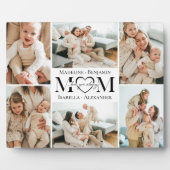 Love You Always Mom Simple Photo Collage Keepsake Fotoplatte (Vorderseite)