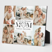 Love You Always Mom Simple Photo Collage Keepsake Fotoplatte (Seite)