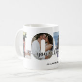 Love You and Me Add Photo And Name Kaffeetasse (Vorderseite Links)