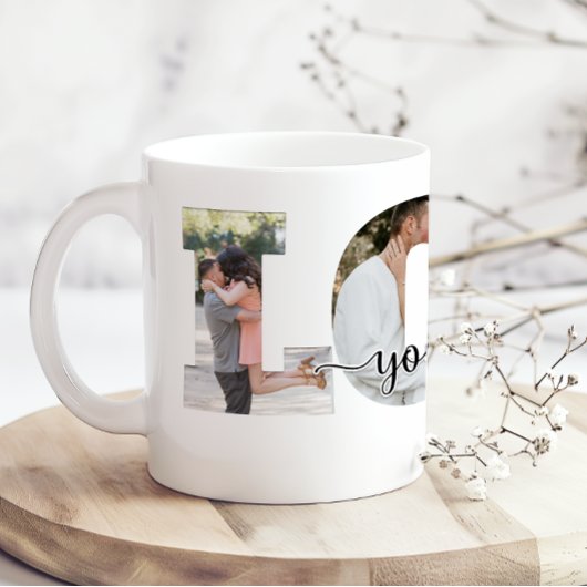 Love You and Me Add Photo And Name Kaffeetasse