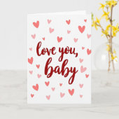 Love You Baby Heartfelt Card Karte (Gelbe Blume)