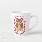 Love you beary much for Valentine's Day Milchtasse (Rechts)