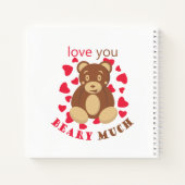 Love you beary much for Valentine's Day Notizblock (Rückseite)