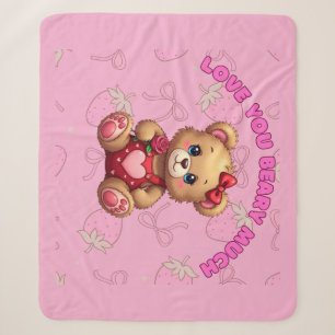 Love You Beary Much – Süßer Valentinstag-Teddybär Sherpadecke