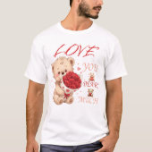 "Love You Beary Much" Valentine's Tee (Vorderseite)