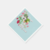Love You Berry Much Herz-Patch Serviette (Ecke)