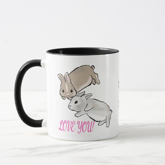 Love you bunnies tasse (Links)
