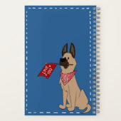 Love You Cute Dog Custom Spiral Notebook Notizblock (Rückseite)