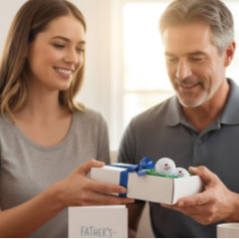 'Love You Dad' Father's Day, Birthdays, Touching Golfball