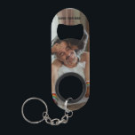 Love You dad < personalized Photo  Mini Flaschenöffner<br><div class="desc">Love You dad personilized Photo keychain,  perfect Gift For father's day,  Dad Birthday.</div>