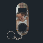 Love You dad < personalized Photo  Mini Flaschenöffner<br><div class="desc">Love You dad personilized Photo keychain,  perfect Gift For father's day,  Dad Birthday.</div>