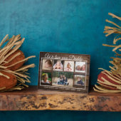 Love You Daddy Father's Day 7 Foto von Rustic Wood Fotoplatte (Seite)