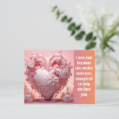 Love you feiertagspostkarte (Stehend Vorderseite)