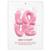 ❤️ Love You Forever - Clipboards Klemmbrett (Rückseite)