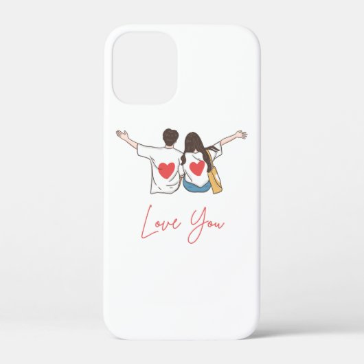 ❤️ Love You Forever - Elegant Custom iPhone Case | (Rückseite)