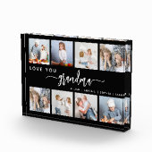 Love You Grandma 8 Photo Collage Black and White Fotoblock (Rechts)
