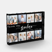 Love You Grandma 8 Photo Collage Black and White Fotoblock (Links)