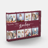 Love You Grandma 8 Photo Collage Burgundy Fotoblock (Links)