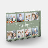 Love You Grandma 8 Photo Collage Sage Green Fotoblock (Links)
