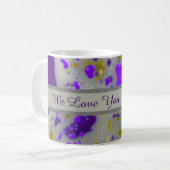 Love You Grandma Paint Splatter Abstract Kaffeetasse (Vorderseite Links)