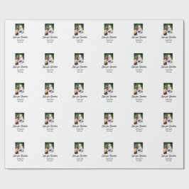 Love you Grandma photo name love message grandkids Geschenkpapier