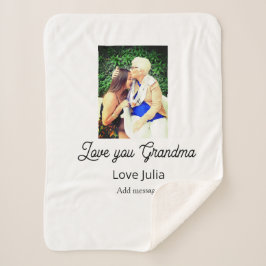 Love you Grandma photo name love message grandkids Sherpadecke