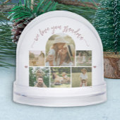 Love you grandma script custom photo collage schneekugeln